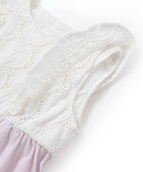 SLAP SLIP / スラップ スリップ ミニ丈・ひざ丈ワンピース | レース切り替え花柄ジャンパースカート(90~130cm) | 詳細13