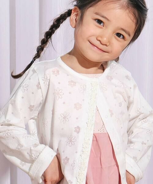 SLAP SLIP / スラップ スリップ カーディガン・ボレロ | 【お揃い】総柄オパール天竺カーディガン(90~130cm) | 詳細2