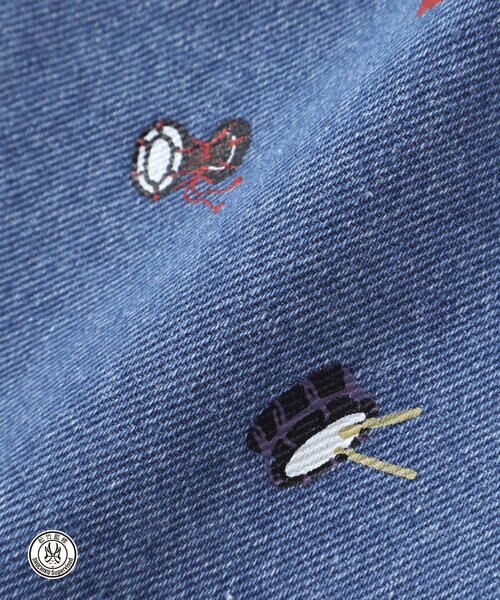 SLAP SLIP / スラップ スリップ その他パンツ | 【歌舞伎コラボ】総柄7分丈デニムパンツ(80~130cm) | 詳細12