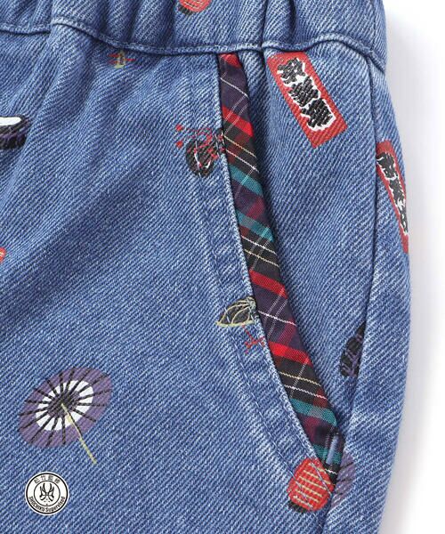 SLAP SLIP / スラップ スリップ その他パンツ | 【歌舞伎コラボ】総柄7分丈デニムパンツ(80~130cm) | 詳細8