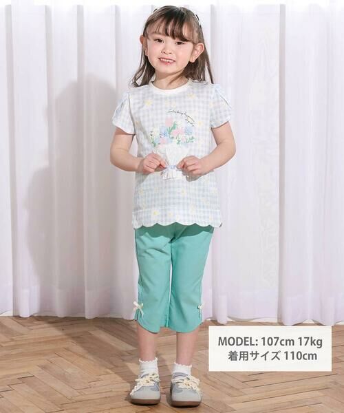 SLAP SLIP / スラップ スリップ ショート・ハーフ・半端丈パンツ | 裾フレア7分丈ストレッチツイルパンツ(80~130cm) | 詳細11