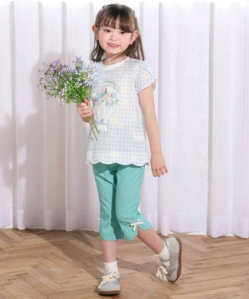 SLAP SLIP / スラップ スリップ ショート・ハーフ・半端丈パンツ | 裾フレア7分丈ストレッチツイルパンツ(80~130cm) | 詳細12