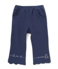 SLAP SLIP / スラップ スリップ その他パンツ | 裾スカラップハートウサギ・イヌ・クマ刺しゅう7分丈パンツ(80~120cm)