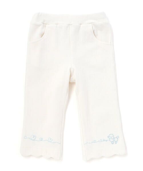 SLAP SLIP / スラップ スリップ その他パンツ | 裾スカラップハートウサギ・イヌ・クマ刺しゅう7分丈パンツ(80~120cm) | 詳細4