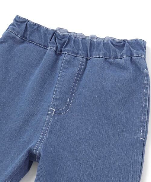 SLAP SLIP / スラップ スリップ その他パンツ | 裾レースウエストフリル7分丈デニムニットパンツ(80~130cm) | 詳細2