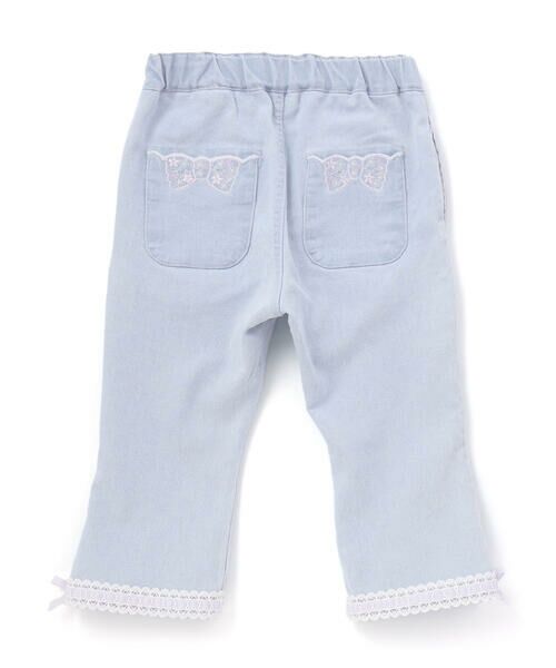 SLAP SLIP / スラップ スリップ その他パンツ | 裾レースウエストフリル7分丈デニムニットパンツ(80~130cm) | 詳細17