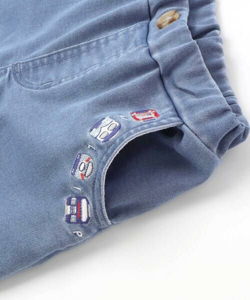 SLAP SLIP / スラップ スリップ その他パンツ | ポケット電車刺しゅう7分丈デニムパンツ(80~130cm) | 詳細15