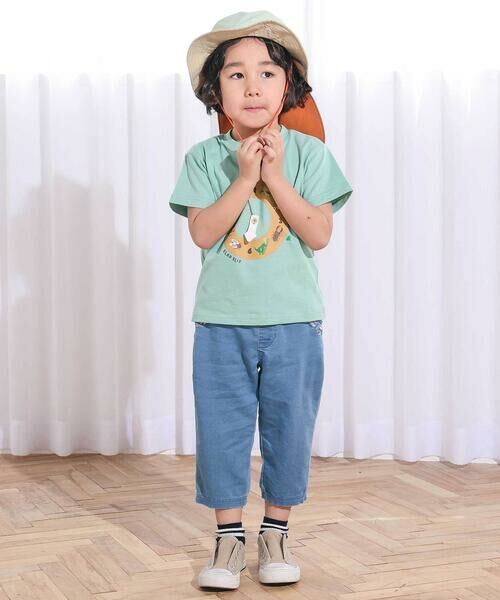 SLAP SLIP / スラップ スリップ その他パンツ | ポケット電車刺しゅう7分丈デニムパンツ(80~130cm) | 詳細9