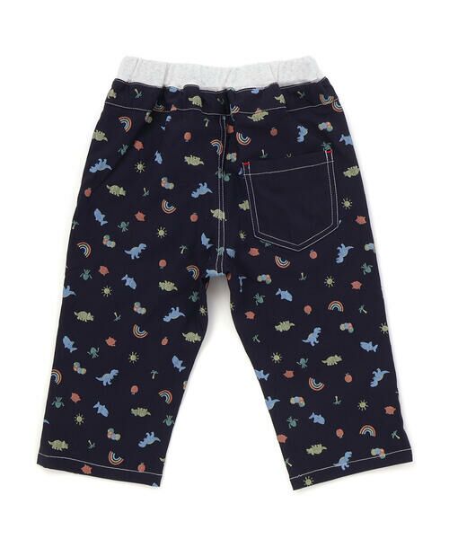 SLAP SLIP / スラップ スリップ その他パンツ | 恐竜海の生き物総柄7分丈パンツ(80~130cm) | 詳細1