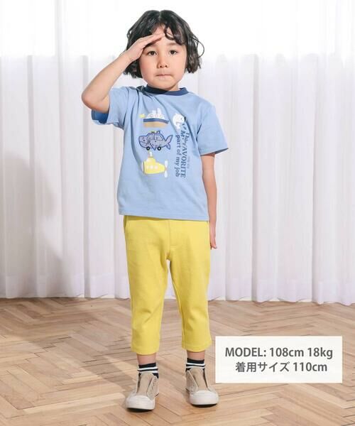 SLAP SLIP / スラップ スリップ その他パンツ | 乗り物モチーフ7分丈ミラノリブパンツ(80~120cm) | 詳細6