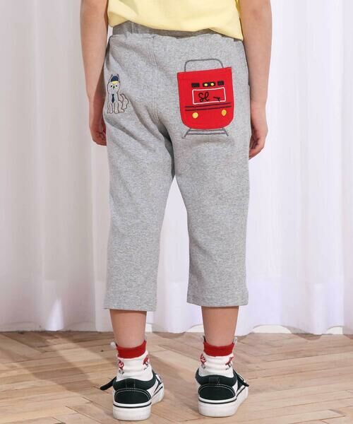 SLAP SLIP / スラップ スリップ その他パンツ | 乗り物モチーフ7分丈ミラノリブパンツ(80~120cm)(グレー)
