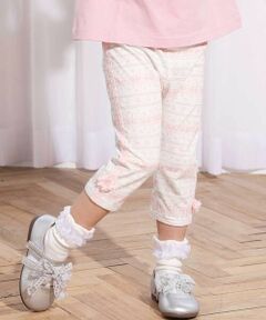 SLAP SLIP / スラップ スリップ レギンス・スパッツ | 【お揃い】無地&総柄6分丈レギンス(80~130cm)