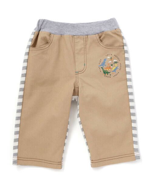 SLAP SLIP / スラップ スリップ ショート・ハーフ・半端丈パンツ | デニムニット&ストレッチツイル前後切り替え6分丈パンツ(80~130cm) | 詳細15