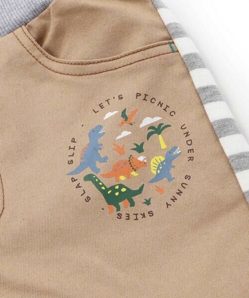 SLAP SLIP / スラップ スリップ ショート・ハーフ・半端丈パンツ | デニムニット&ストレッチツイル前後切り替え6分丈パンツ(80~130cm) | 詳細17