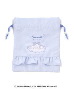 SLAP SLIP / スラップ スリップ その他小物 | 【シナモロール/ポムポムプリン×SLAPSLIP】フロントプリントフリルチェック巾着