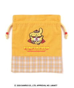 SLAP SLIP / スラップ スリップ その他小物 | 【シナモロール/ポムポムプリン×SLAPSLIP】フロントプリントフリルチェック巾着