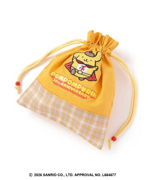 SLAP SLIP / スラップ スリップ その他小物 | 【シナモロール/ポムポムプリン×SLAPSLIP】フロントプリントフリルチェック巾着 | 詳細10