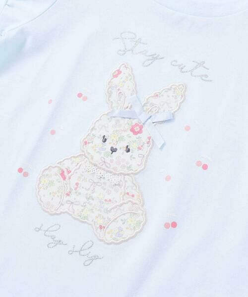 SLAP SLIP / スラップ スリップ Tシャツ | 【お揃い】モチーフパッチ刺しゅうリボンスリーブ半袖Tシャツ(80~130cm) | 詳細20