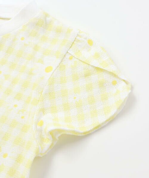 SLAP SLIP / スラップ スリップ Tシャツ | 【お揃い】花モチーフ付き裾スカラップ天竺半袖Tシャツ(80~130cm) | 詳細11