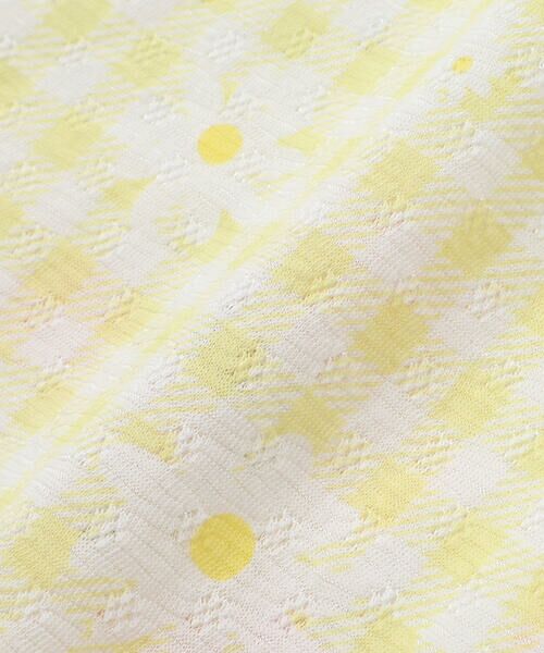 SLAP SLIP / スラップ スリップ Tシャツ | 【お揃い】花モチーフ付き裾スカラップ天竺半袖Tシャツ(80~130cm) | 詳細14