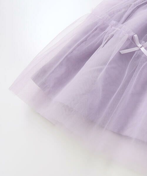 SLAP SLIP / スラップ スリップ Tシャツ | 花柄チュールドッキング天竺Ｔシャツ(80~130cm) | 詳細11