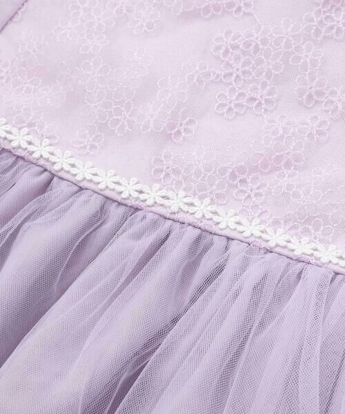 SLAP SLIP / スラップ スリップ Tシャツ | 花柄チュールドッキング天竺Ｔシャツ(80~130cm) | 詳細14