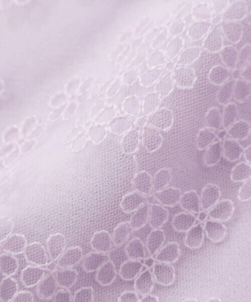 SLAP SLIP / スラップ スリップ Tシャツ | 花柄チュールドッキング天竺Ｔシャツ(80~130cm) | 詳細15