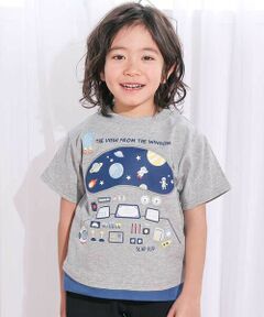 SLAP SLIP / スラップ スリップ Tシャツ | 操縦席プリント天竺Tシャツ(80~130cm)