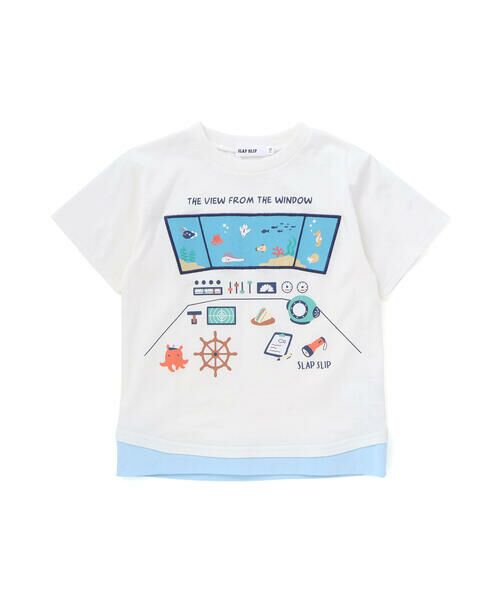 SLAP SLIP / スラップ スリップ Tシャツ | 操縦席プリント天竺Tシャツ(80~130cm) | 詳細2