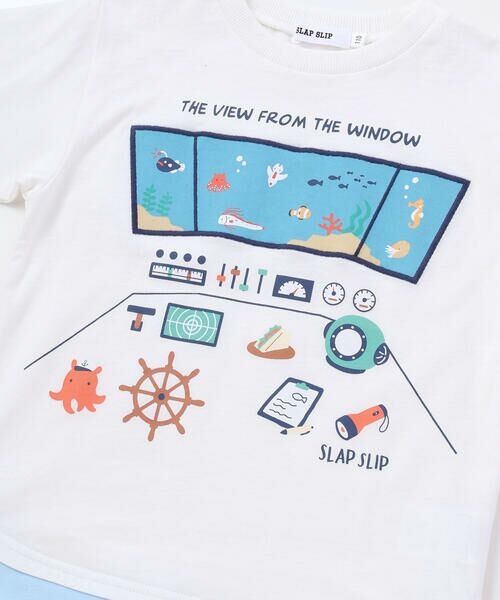 SLAP SLIP / スラップ スリップ Tシャツ | 操縦席プリント天竺Tシャツ(80~130cm) | 詳細4