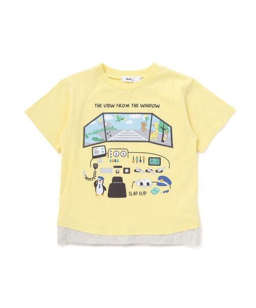 SLAP SLIP / スラップ スリップ Tシャツ | 操縦席プリント天竺Tシャツ(80~130cm) | 詳細6