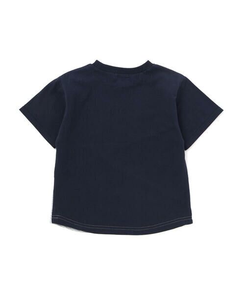 SLAP SLIP / スラップ スリップ Tシャツ | 宇宙&海モチーフ切り替え天竺Tシャツ(80~130cm) | 詳細4