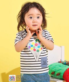 SLAP SLIP / スラップ スリップ Tシャツ | 【絵本コラボ-はらぺこあおむし-】無地&ボーダー柄半袖Tシャツ(80~120cm)