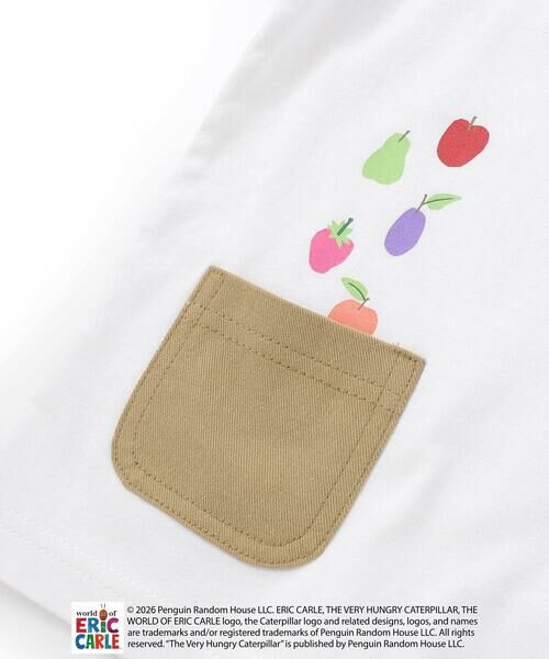 SLAP SLIP / スラップ スリップ Tシャツ | 【絵本コラボ-はらぺこあおむし-】無地&ボーダー柄半袖Tシャツ(80~120cm) | 詳細7