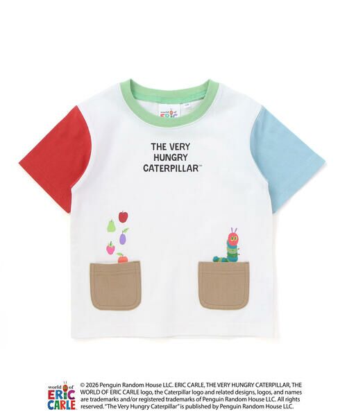 SLAP SLIP / スラップ スリップ Tシャツ | 【絵本コラボ-はらぺこあおむし-】無地&ボーダー柄半袖Tシャツ(80~120cm) | 詳細3