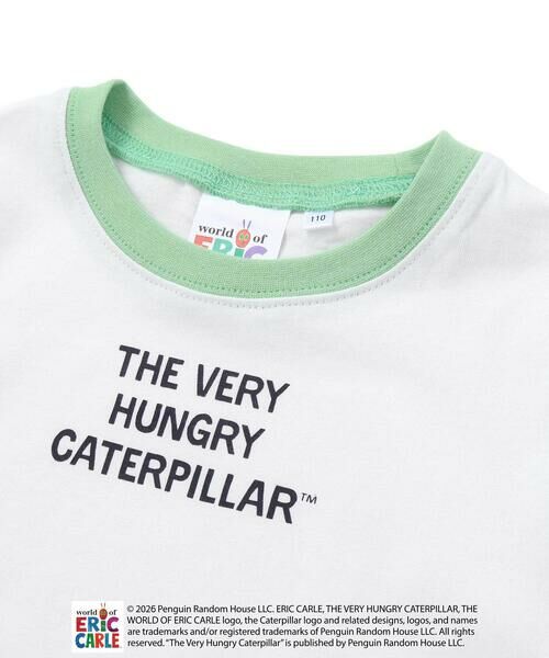 SLAP SLIP / スラップ スリップ Tシャツ | 【絵本コラボ-はらぺこあおむし-】無地&ボーダー柄半袖Tシャツ(80~120cm) | 詳細5