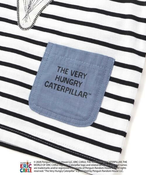 SLAP SLIP / スラップ スリップ Tシャツ | 【絵本コラボ-はらぺこあおむし-】無地&ボーダー柄半袖Tシャツ(80~120cm) | 詳細16