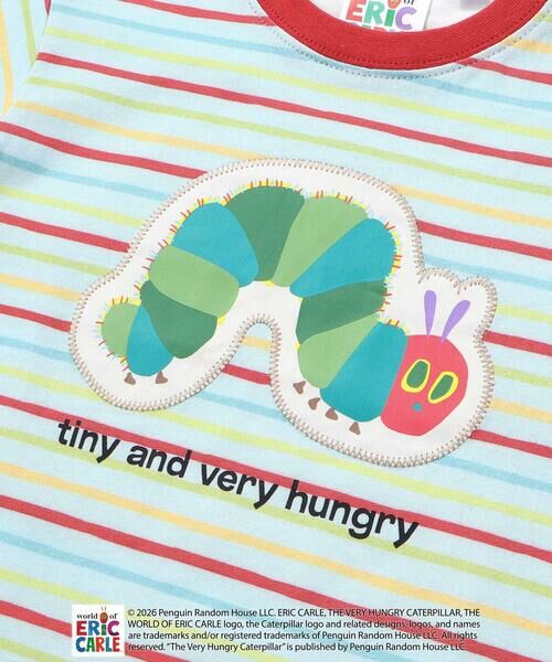 SLAP SLIP / スラップ スリップ Tシャツ | 【絵本コラボ-はらぺこあおむし-】無地&ボーダー柄半袖Tシャツ(80~120cm) | 詳細21