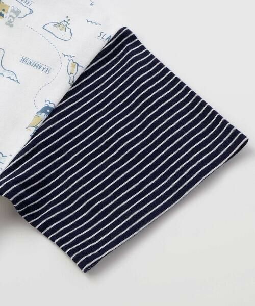 SLAP SLIP / スラップ スリップ Tシャツ | 【お揃い】恐竜総柄ポシェット付き天竺Tシャツ(80~130cm) | 詳細3