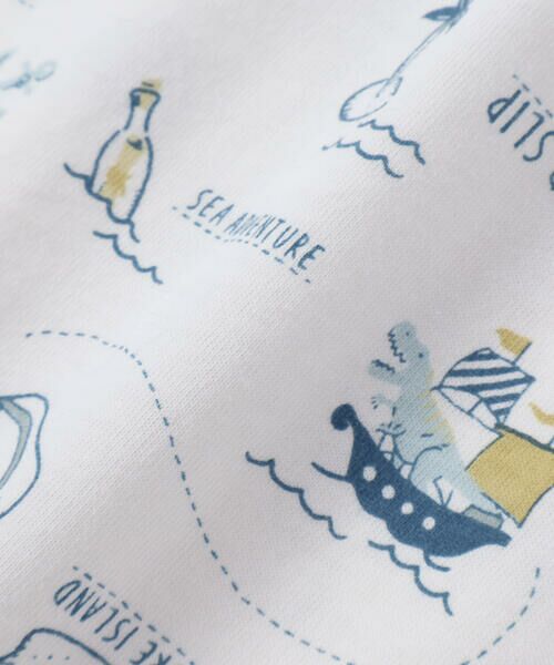 SLAP SLIP / スラップ スリップ Tシャツ | 【お揃い】恐竜総柄ポシェット付き天竺Tシャツ(80~130cm) | 詳細9