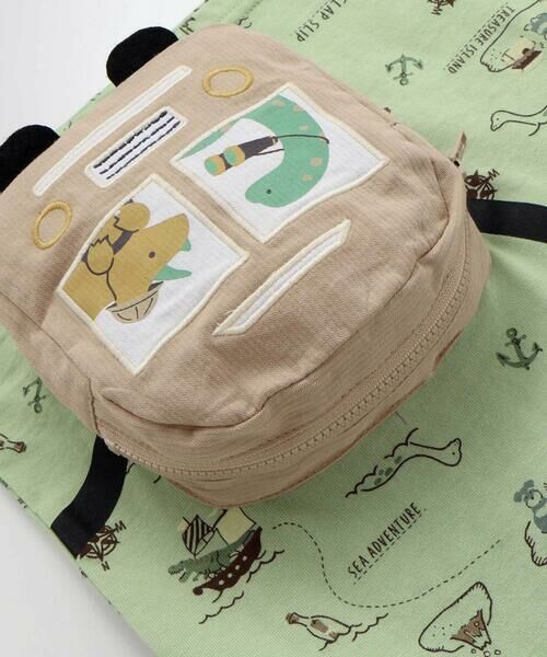 SLAP SLIP / スラップ スリップ Tシャツ | 【お揃い】恐竜総柄ポシェット付き天竺Tシャツ(80~130cm) | 詳細16