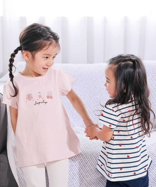 SLAP SLIP / スラップ スリップ Tシャツ | 【スララク/防汚加工/オーガニックコットン】ときめき女の子半袖Tシャツ(80~130cm) | 詳細19