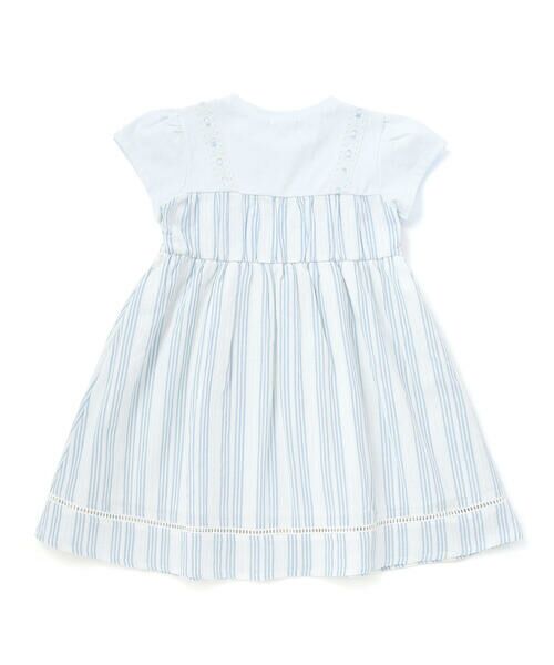 SLAP SLIP / スラップ スリップ ミニ丈・ひざ丈ワンピース | 【お揃い】かぎ編み風レースビスチェドッキング天竺ワンピース(80~130cm) | 詳細1