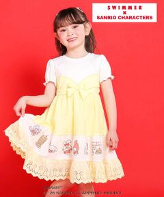 SLAP SLIP / スラップ スリップ ミニ丈・ひざ丈ワンピース | 【SWIMMERｘサンリオキャラクターズｘSLAPSLIP】フレアスカートレース付きワンピース(80~130cm)