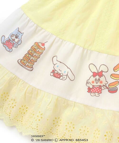 SLAP SLIP / スラップ スリップ ミニ丈・ひざ丈ワンピース | 【SWIMMERｘサンリオキャラクターズｘSLAPSLIP】フレアスカートレース付きワンピース(80~130cm) | 詳細15