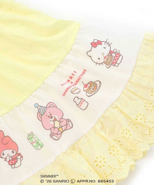 SLAP SLIP / スラップ スリップ ミニ丈・ひざ丈ワンピース | 【SWIMMERｘサンリオキャラクターズｘSLAPSLIP】フレアスカートレース付きワンピース(80~130cm) | 詳細16