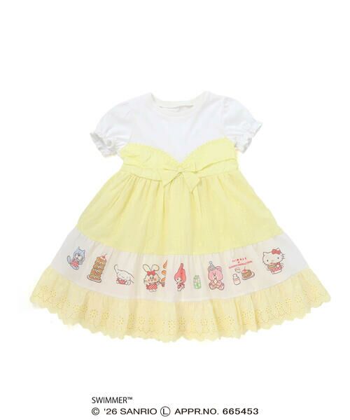SLAP SLIP / スラップ スリップ ミニ丈・ひざ丈ワンピース | 【SWIMMERｘサンリオキャラクターズｘSLAPSLIP】フレアスカートレース付きワンピース(80~130cm) | 詳細9