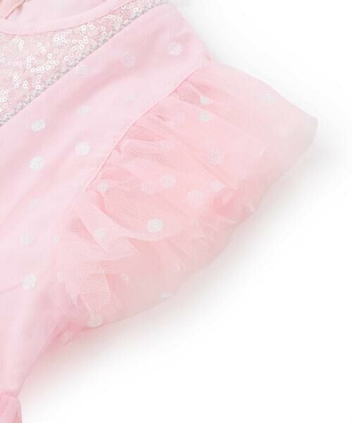 SLAP SLIP / スラップ スリップ ミニ丈・ひざ丈ワンピース | 【スラプリ】ラメドット柄チュールワンピース(90~130cm) | 詳細8