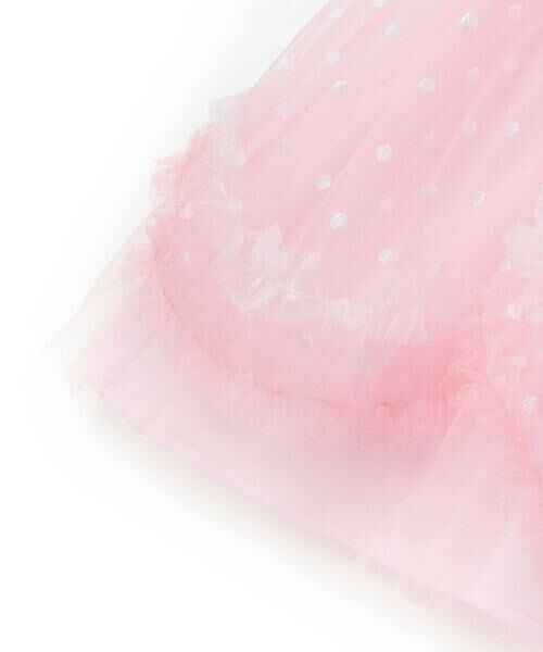 SLAP SLIP / スラップ スリップ ミニ丈・ひざ丈ワンピース | 【スラプリ】ラメドット柄チュールワンピース(90~130cm) | 詳細9