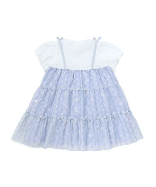 SLAP SLIP / スラップ スリップ ミニ丈・ひざ丈ワンピース | 【スラプリ】花柄シフォンレースリボンワンピース(80~130cm) | 詳細10